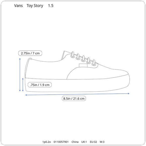 Vans Disney Toy Story Aliens Green Canvas Sneakers Unisex Boy's Girl's 1.5 - Picture 10 of 10